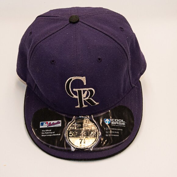 New Era Colorado Rockies 59 Fifty Baseball Cap Size 7 1/4 - Picture 1 of 2